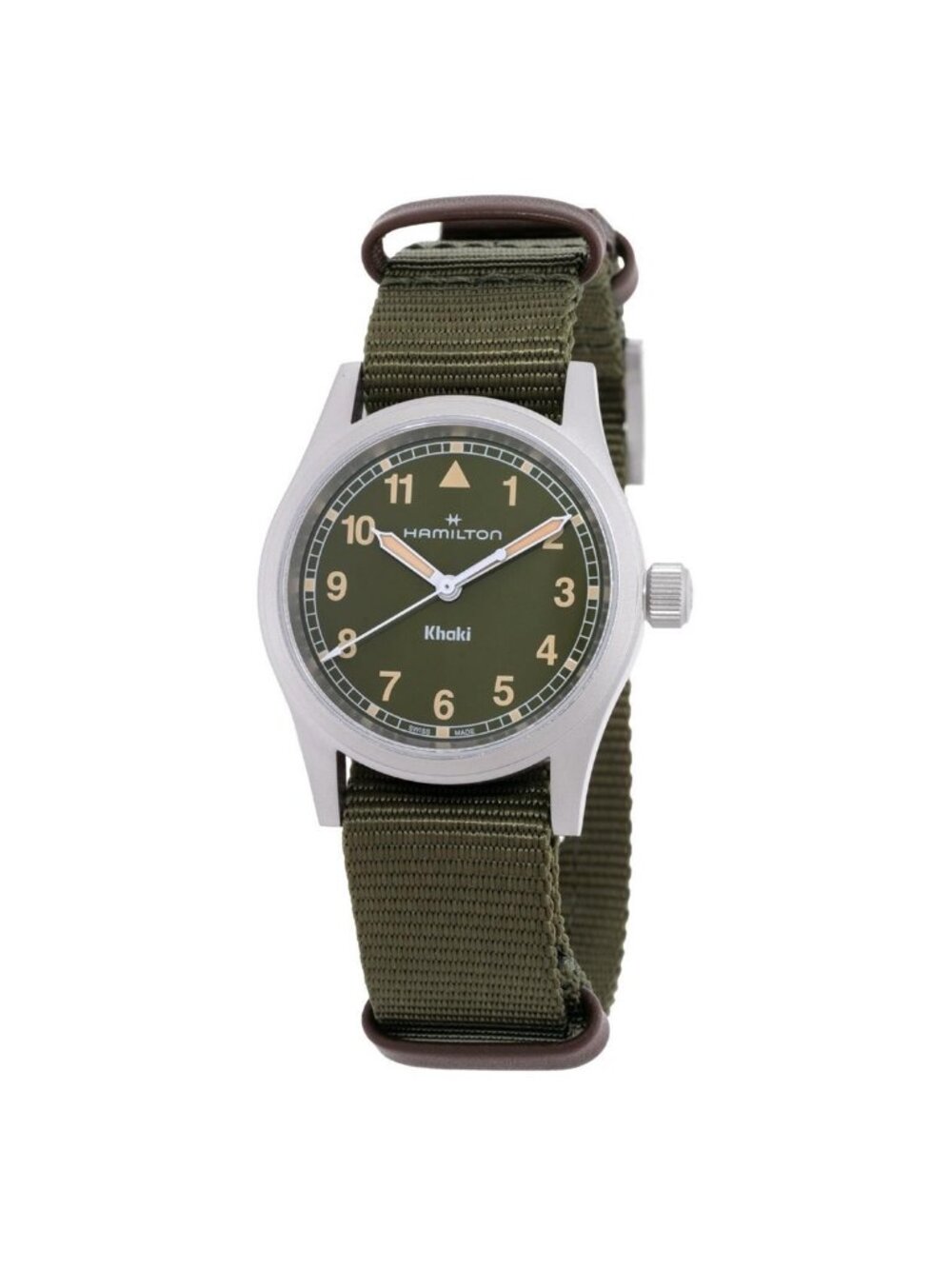 NWT Hamilton Khaki Field Quartz Green Dial Ladies Watch